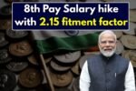 8th Pay Salary hike with 2.15 fitment factor